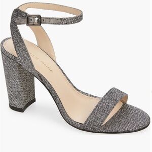 Pelle Moda Pewter Brynn Ankle Strap Sandals size 9 NWT